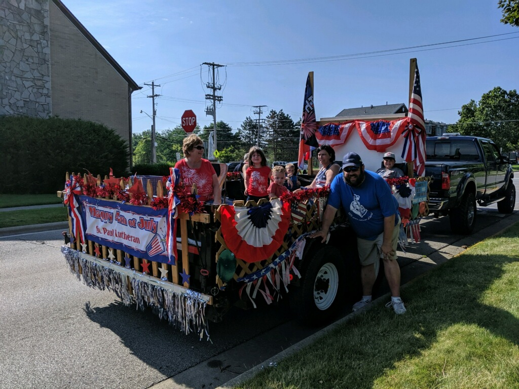 4th of July Float from the Lincoln Village Parade 6/29/19 St Paul